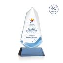 McMullen Full Color on Helton Sky Blue Unique Crystal Trophy