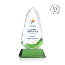 McMullen Full Color on Helton Green Unique Crystal Trophy