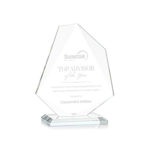 Awards and Plaques - Crystal Trophies - McGhee Starfire Unique Crystal Trophy