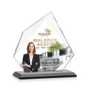 Hoang Full Color Black Peaks Crystal Trophy