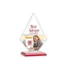 Lujan Full Color Red Crystal Trophy