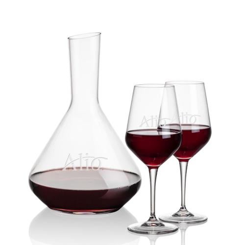 Custom Barware Glasses - Carafes - Delossantos Carafe & Nixon Wine
