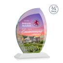 Oakes Full Color Fagan Flame Crystal Trophy