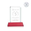Carey on Helton Red Rectangle Crystal Trophy