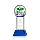 Williamson on Tower Base Blue Towers Glass Trophy
