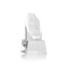 Cunningham on Base Clear Polygon Crystal Trophy