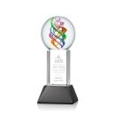 Blackburn on Tower Base Black Globe Glass Trophy