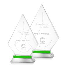 Employee Gifts - Hanks Green Diamond Crystal Trophy