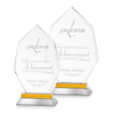 Padgett Amber Peaks Crystal Trophy - Crystal Trophies