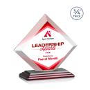 Carlson Full Color Wood Crystal Trophy