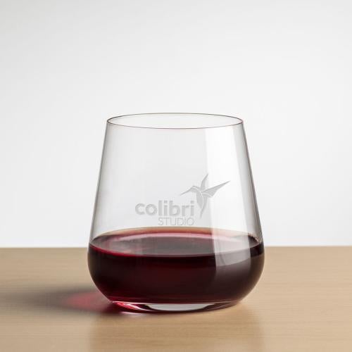 Custom Barware Glasses - Wine Glasses - Cooley Stemless Wine - Deep Etch