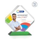 Jacobsen Full Color Green Crystal Trophy