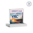 Landers Full Color Fagan Square / Cube Crystal Trophy