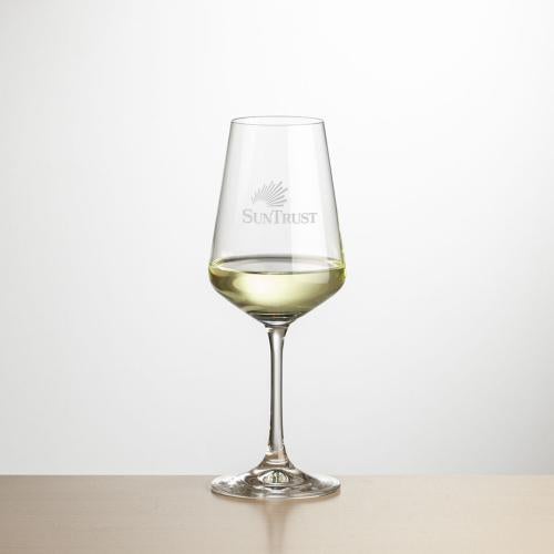 Custom Barware Glasses - Wine Glasses - Stevenson Wine - Deep Etch