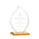 Tomlinson Amber Flame Crystal Trophy
