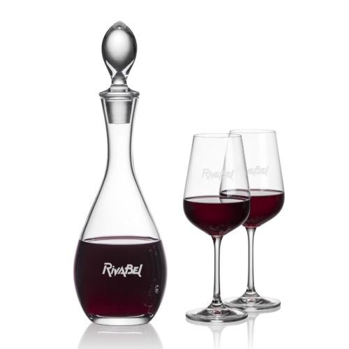 Custom Barware Glasses - Carafes - Hastings Decanter & Cordero Wine