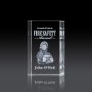 Yoder 3D Rectangle Crystal Trophy