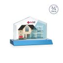 Realtor Full Color Sky Blue Peaks Crystal Trophy