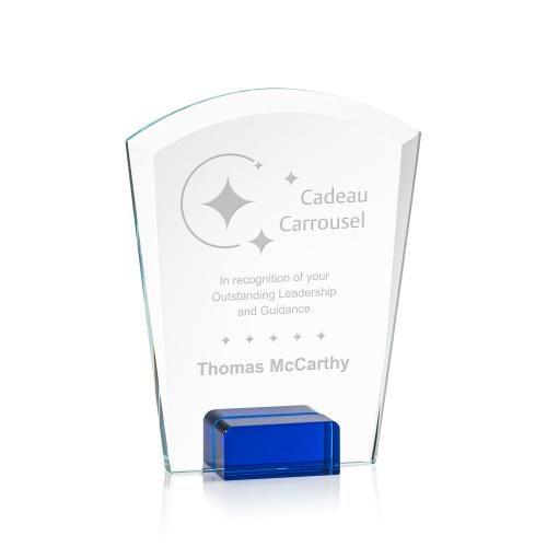 Awards and Plaques - Crystal Trophies - Byrne Blue Peaks Crystal Trophy