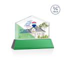 Realtor Full Color on Helton Green Crystal Trophy