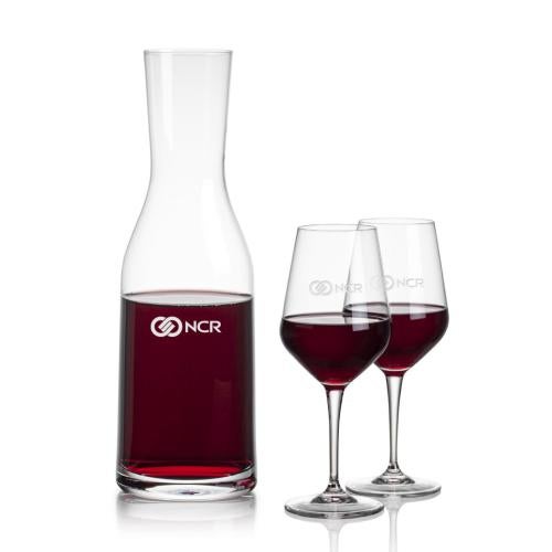 Custom Barware Glasses - Carafes - Dennis Carafe & Nixon Wine