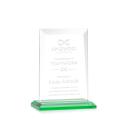 Prieto Green Rectangle Crystal Trophy