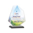 McGhee Full Color Black Polygon Crystal Trophy