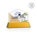 Realtor Full Color on Helton Amber Crystal Trophy