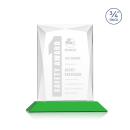 Cassidy Green Rectangle Crystal Trophy