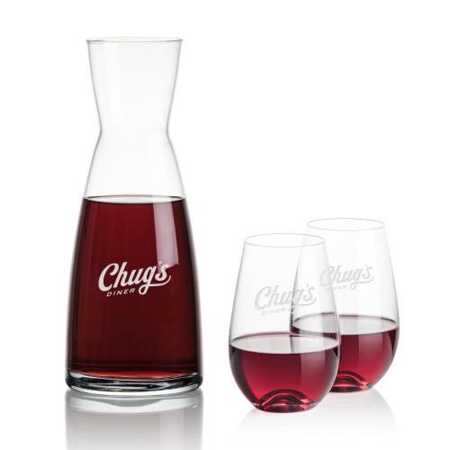 Custom Barware Glasses - Carafes - Ashby Carafe & Lambert Stemless