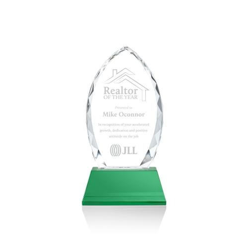 Awards and Plaques - Crystal Trophies - Grossman on Helton Green Peaks Crystal Trophy