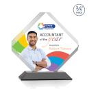 Jacobsen Full Color Black Crystal Trophy