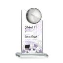 Myers Full Color  Optical Globe Crystal Trophy