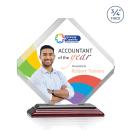 Jacobsen Full Color Wood Crystal Trophy