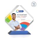 Jacobsen Full Color Blue Crystal Trophy