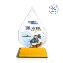 Archer Full Color on Helton Amber Peaks Crystal Trophy