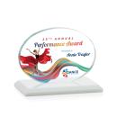 Woods (Horiz) Full Color Fagan Circle Crystal Trophy