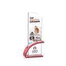 Alvarado Full Color Red Rectangle Crystal Trophy