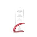 Alvarado Red Rectangle Crystal Trophy