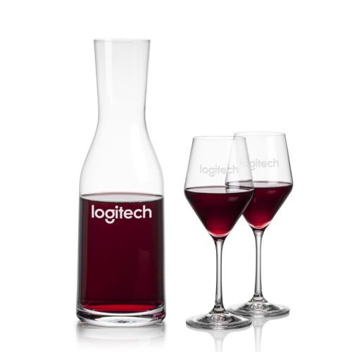 Custom Barware Glasses - Carafes - Dennis Carafe & Jensen Wine