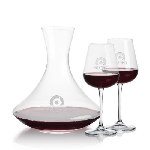 Custom Barware Glasses - Carafes - Crump Carafe & Cooley Wine
