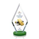 Fitzgerald Full Color Green Crystal Trophy