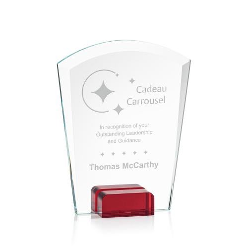 Awards and Plaques - Crystal Trophies - Byrne Red Peaks Crystal Trophy