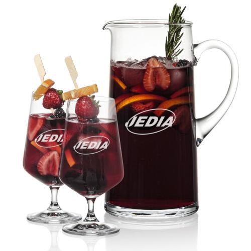 Custom Barware Glasses - Cocktail Glasses - Vickers Pitcher & Norris Cocktail Set