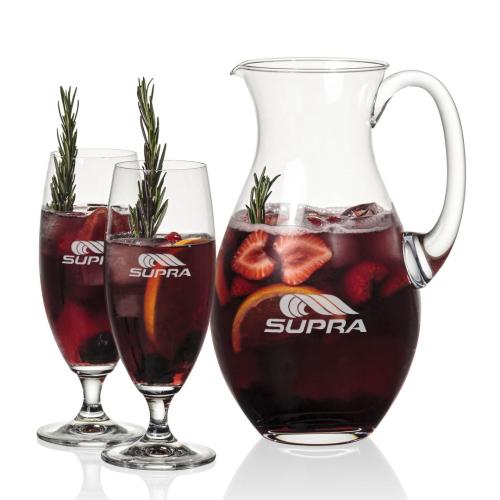 Custom Barware Glasses - Cocktail Glasses - Strickland Pitcher & Connelly Cocktail