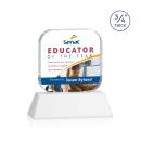 App Full Color on Helton Fagan Square / Cube Crystal Trophy