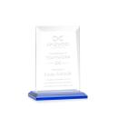 Prieto Blue Rectangle Crystal Trophy