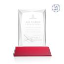 Cassidy on Helton Base Red Rectangle Crystal Trophy