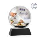 Juarez on Helton Full Color Black Circle Crystal Trophy