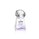 Medium Full Color Diamond Crystal Trophy